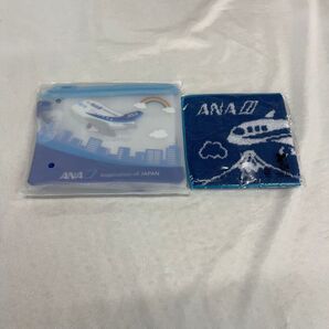 ANA ノベルティ ハーフミニタオル2点セット