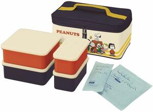 Snoopy Cold Bag Lunch Set Open Box Lunch Box Cool Picnic Lunch Family