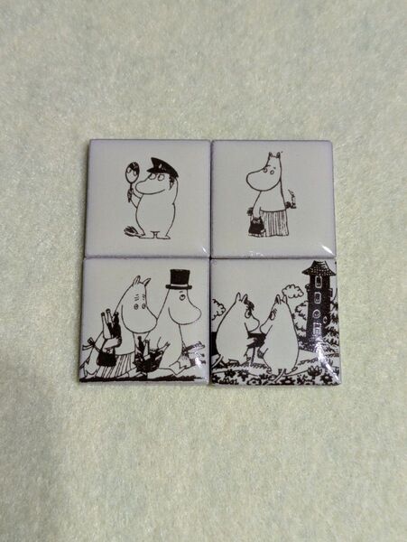 MOOMIN 磁器製 ミニタイル ムーミン ムーミンママ ムーミンパパ スノークのおじょうさん タイル アートタイル