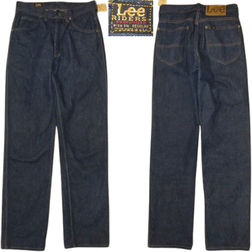 濃紺 60's ヴィンテージ 古着 Lee RIDERS リー デニム ジーンズ USA製 サイド黒タグ TALONジップ ユニオンチケット ボーイズ レディース