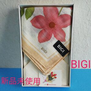 【新品未使用/シール付き/箱入り】ハンカチ BIGI ビギ 花柄 日本製