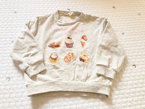 子供服 カップケーキトレーナー スイーツ トップス 長袖 110