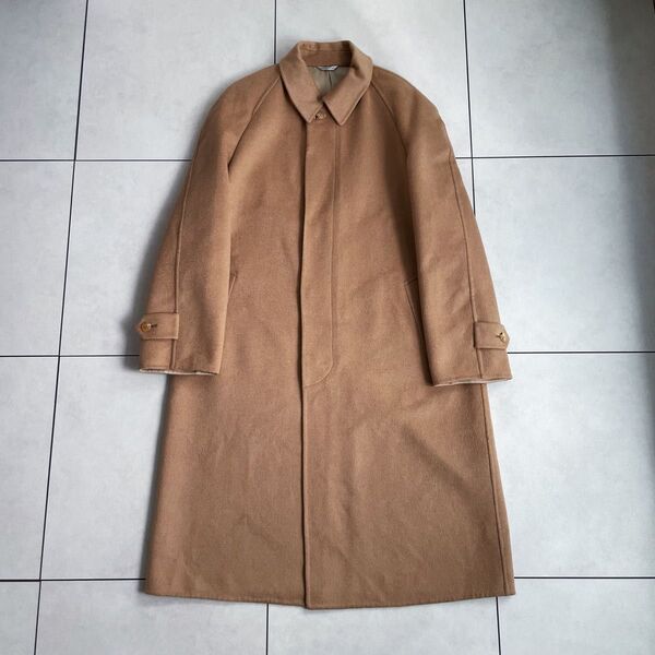【GIVENCHY】キャメル100% ビンテージ ステンカラーコート