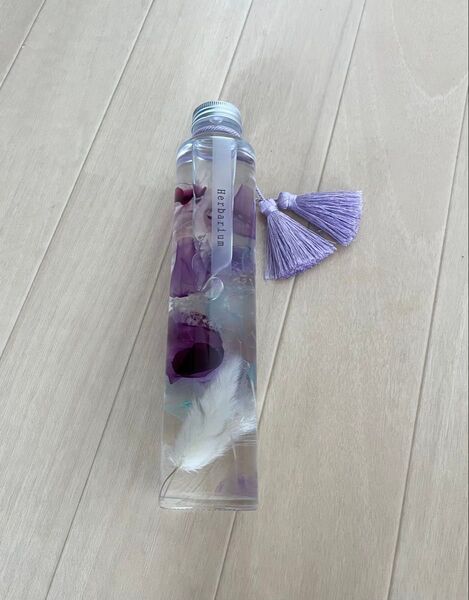 ハーバリウム 花 造花 インテリア 新生活 紫 パープル お花 送料無料 即日発送 匿名発送 まとめ買い歓迎