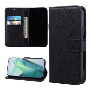 iPhone 13 mini ケース 手帳型 アイフォン 13mini ケース PUレザー ブラック シンプル