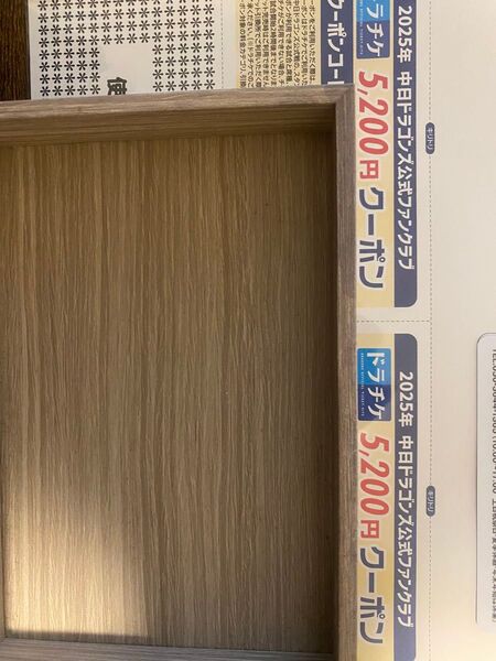中日ドラゴンズ クーポン5200円2枚