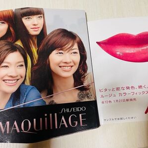 伊東美咲 ピエヌ MAQUILLAGE リーフレット 資生堂 未開封 リップ12色付き 販促 電車男 レア