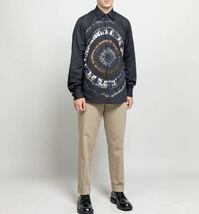 新品 2019AW ドリス ヴァンノッテン DRIES VAN NOTEN タイダイ 長袖 レギュラーカラー シャツ 48 メンズ ダークネイビー M_画像6