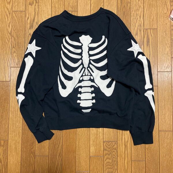 FORSOMEONE BONE SWEAT レザースカルパッチ 羊革