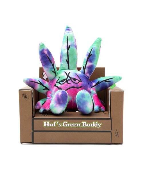 huf GREEN BUDDY TIEDYE PLUSH 420 ぬいぐるみ ハフ tie dye tie-dye multi グリーンバディ グリーン バディ 人形 フィギュア