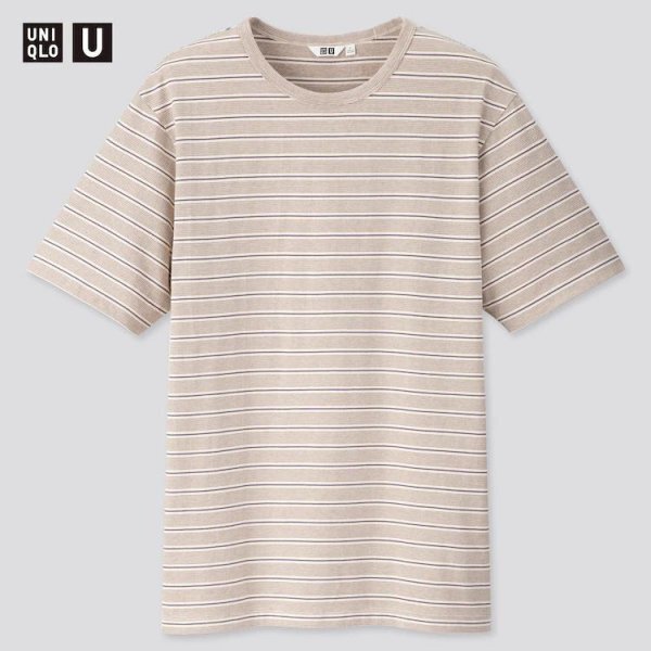 uniqlo u クルーネックTシャツ XLサイズ ユニクロ シャツ shirt shirts tee tシャツ ボーダーT(半袖)Tシャツ TEE border ボーダー ab