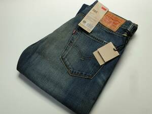 新品未使用 雰囲気抜群 美ヒゲ Levi's リーバイス 505 135周年 505-0589 ユーズド加工 デニム W30/C129