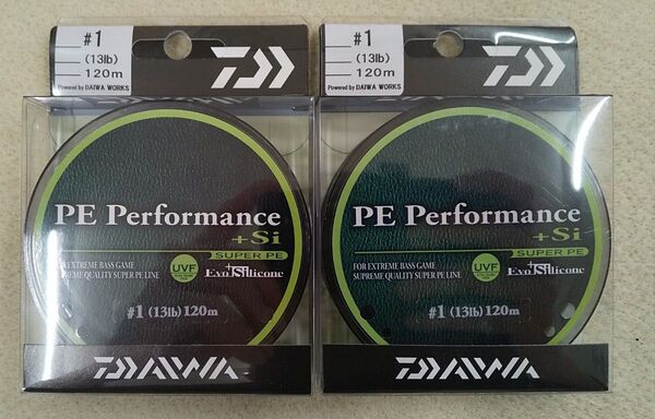 ダイワ UVF PEパフォーマンス+Si 1号(13lb) 120m巻き 2個セット 未開封 PE Performance+Si×