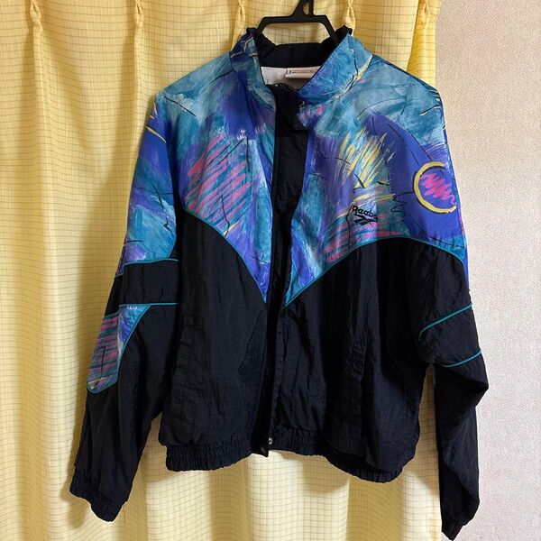Reebok ナイロンジャケット マルチカラー ビンテージ 90s