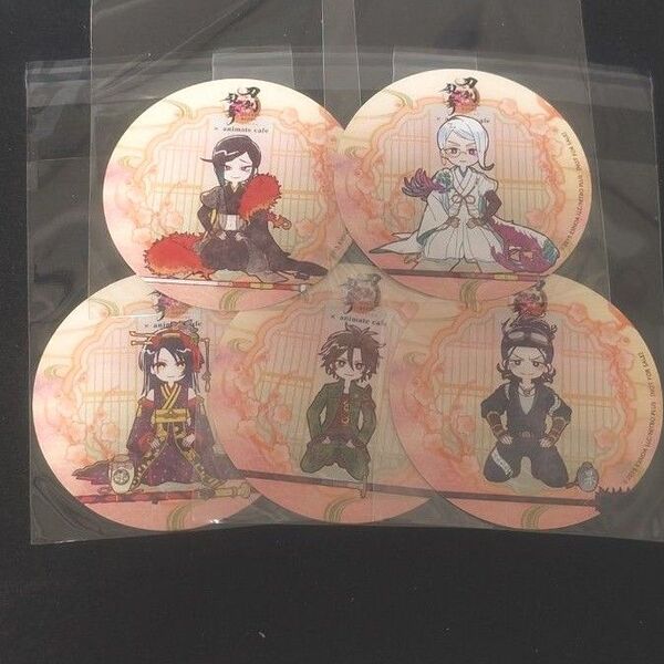 刀剣乱舞 アニメイトカフェ アニカフェ コースター 次郎 御手杵 日本号 静 巴