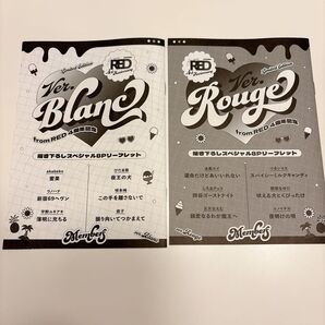 from RED 4周年記念フェア小冊子 2種セット Rouge Blanc BLコミック