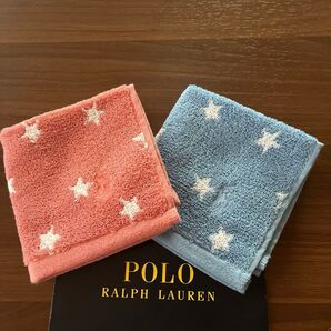 No.243【新品未使用】ラルフローレン ミニタオルハンカチ2枚セット