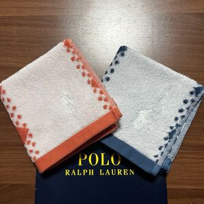 No.247【新品未使用】ラルフローレン ミニタオルハンカチ2枚セット