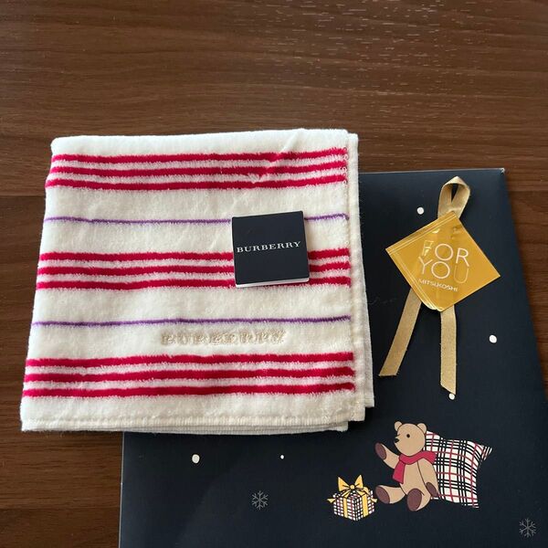 《7日迄の特別SALE》No.55【新品未使用】Burberry(バーバリー)タオルハンカチ