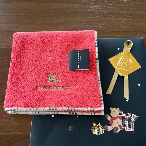 《26日迄の限定SALE》No.52【新品未使用】Burberry(バーバリー)タオルハンカチ