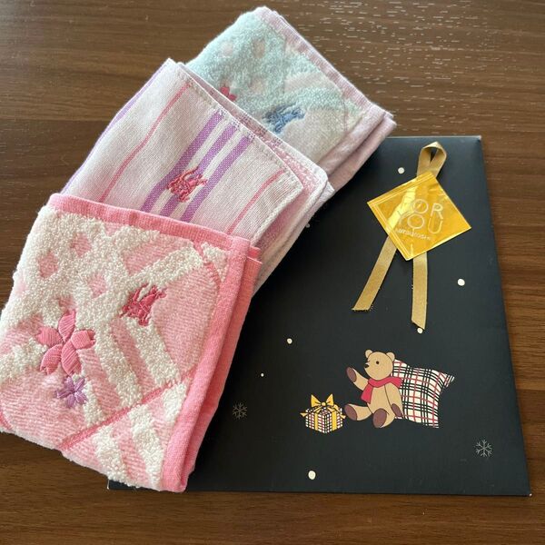 【新品未使用】Burberry(バーバリー)タオルハンカチ3枚セット