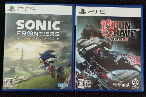 PS5 ソニックフロンティア GUNGRAVE G.O.R.E 2本セット セガ Studio IGGYMOB