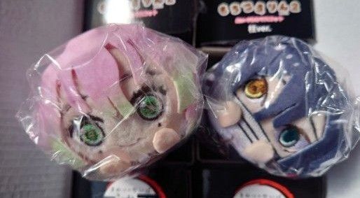 【2個セット】鬼滅の刃 もちころりん 伊黒小芭内 甘露寺蜜璃 ぬいぐるみ