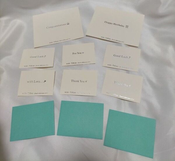 【最終値下げ!!】【まとめ売り】with Tiffany メッセージカード 封筒