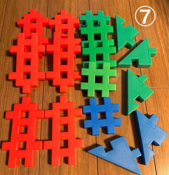 ⑦ 学研 ニューブロック 16パーツ