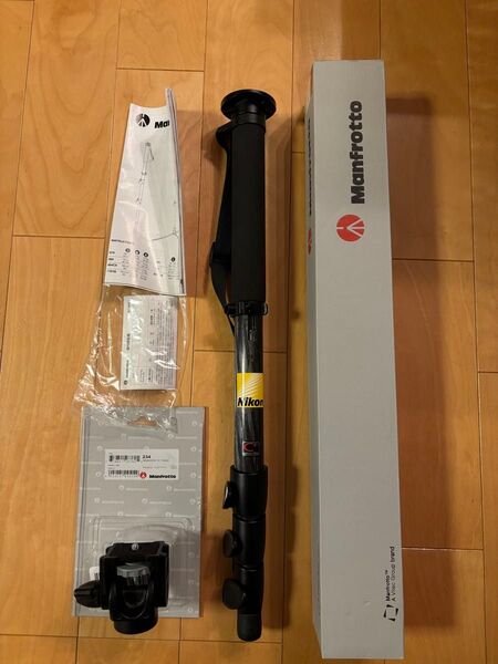 ◯値下げ◯美品◯マンフロット◯Manfrotto◯一脚◯694CX◯カーボン◯4段◯234◯ティルトトップ◯