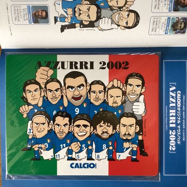 【CALCiO2002】2002年7・8月合併号 アッズーリマウスパッド付録つき イタリアサッカー イタリア代表 ヴィエリ