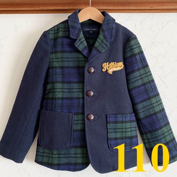 美品 トミーヒルフィガー ジャケット110 入学式 卒園式 男の子 テーラードジャケット