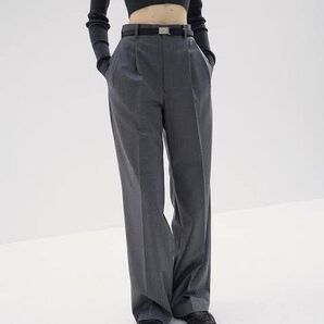 【新品】WOOL FULLING FLANNEL STRIPE SLACKS