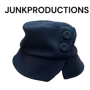 JUNKPRODUCTIONS 黒 ブラック 帽子 調整可能