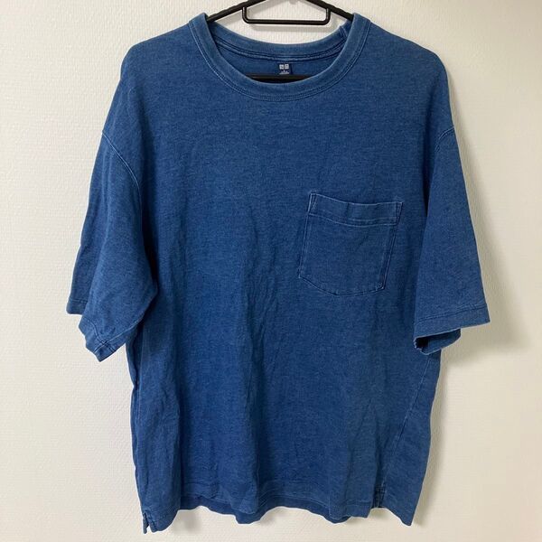 ユニクロ Tシャツ ブルー