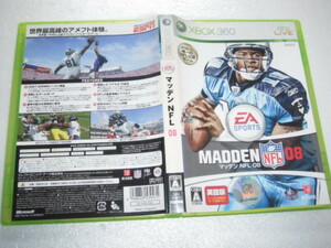 中古 XBOX360 マッデン NFL08 英語版 動作保証 同梱可 