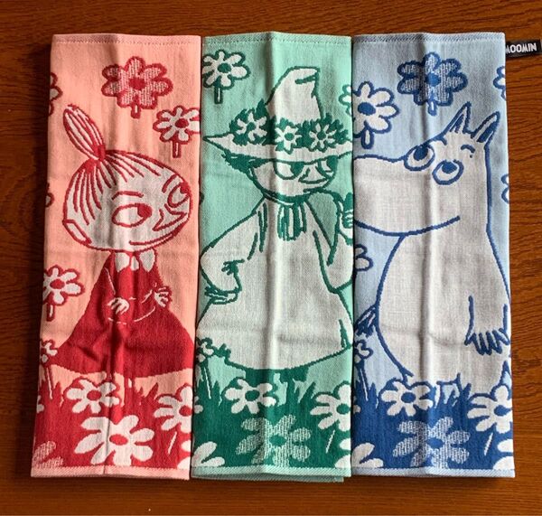 ムーミン MOOMIN 三重ガーゼ ウォッシュタオル 3種類セット