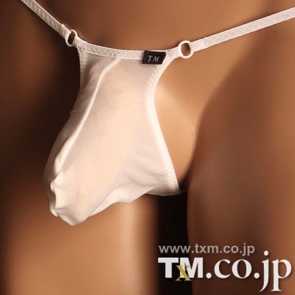 Lサイズ TMコレクション NewT2M2 Mountain Bulge Tバック ビキニ ホワイト 下着 水着