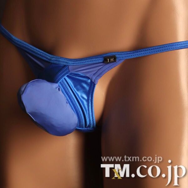 Lサイズ TMコレクション WET×STRIKESKIN sidestring Magnum out Tバック ビキニ 蛍光ブルー