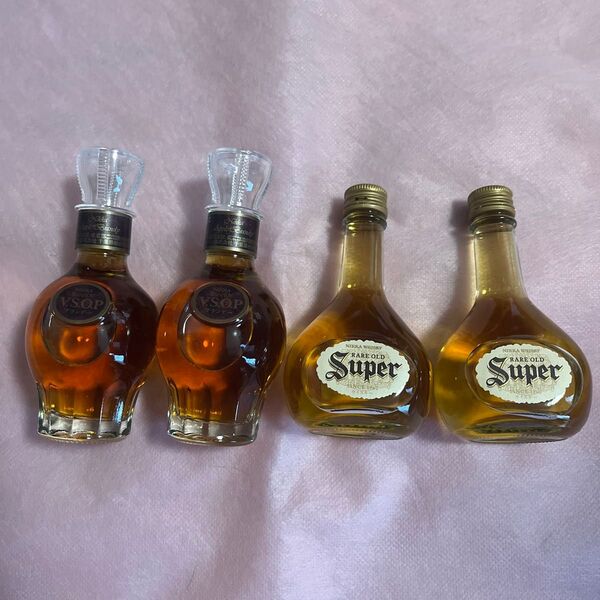 ニッカウヰスキー 宮城峡蒸所VSOP・スーパーニッカ ミニチュアボトル(全て50ml)4本セット
