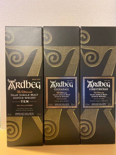 ARDBEG アードベッグ TEN、UIGEADAIL ウーガダール、CORRYVRECKAN コリーヴレッカン 3本セット