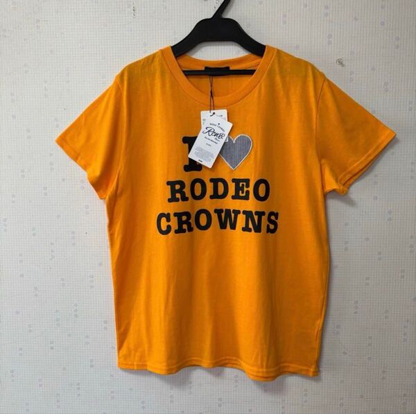 【新品】RODEO CROWNS Tシャツ (F) ロデオクラウンズ YEL
