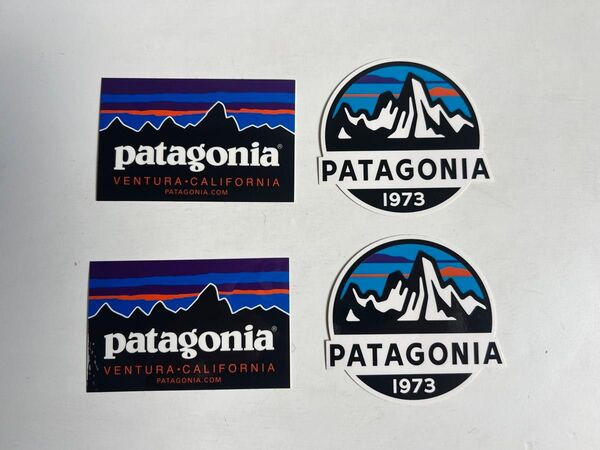 patagonia パタゴニア ステッカー 新品 4枚セット アウトドア ハイキング 正規品 キャンプ
