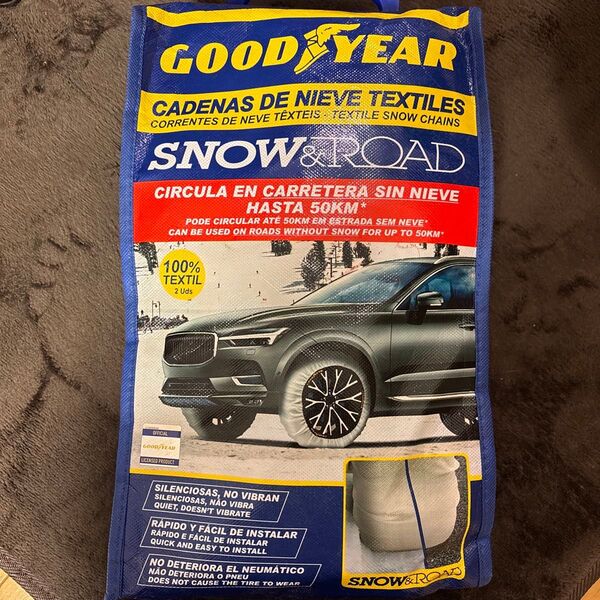 GOODYEAR SNOW&ROAD 布製タイヤチェーン スノーソックス GY-SUPER-L 新品未使用
