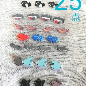 【新品 消しゴムまとめ売り】海の生物ミニ消しゴム ミニサイズ25点 水族館で購入とおまけのミニ消しゴム12点 計37点