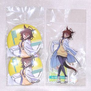 ウマ娘 プリティーダービー 新時代の扉 アクリルフィギュア 缶バッジ アグネスタキオン
