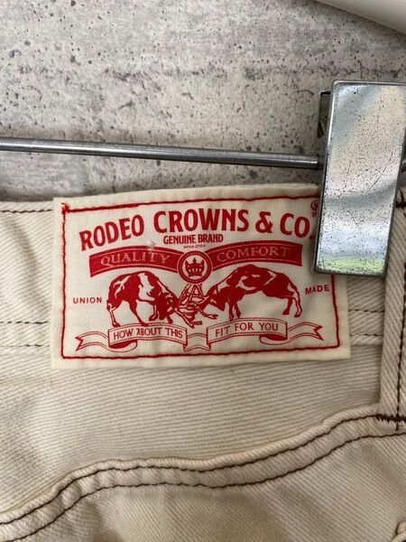 RODEO CROWNS ホワイトデニムパンツ 古着