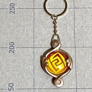 原神 神の目 ナヴィア キーホルダー 岩元素 フォンテーヌ 夜光 コスプレ道具