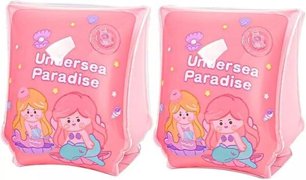 特価【プリンセス アリエル風】アームリング 子供用 アームヘルパー 腕浮き輪 スイミング水泳 水遊び