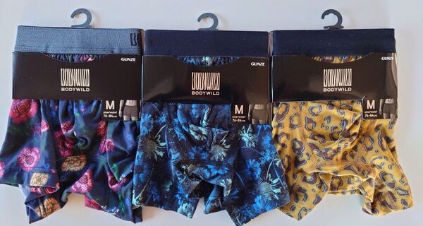 BODY WILD ボクサーパンツ 前とじ Mサイズ 3枚セット【新品】